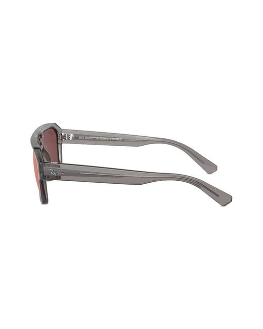 Ray-Ban Pink Corrigan Geometric-Frame Sunglasses