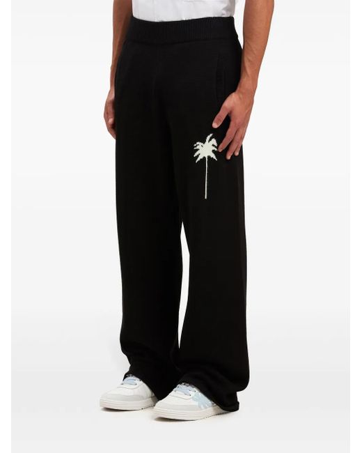 メンズ Palm Angels Palms ニットパンツ Black