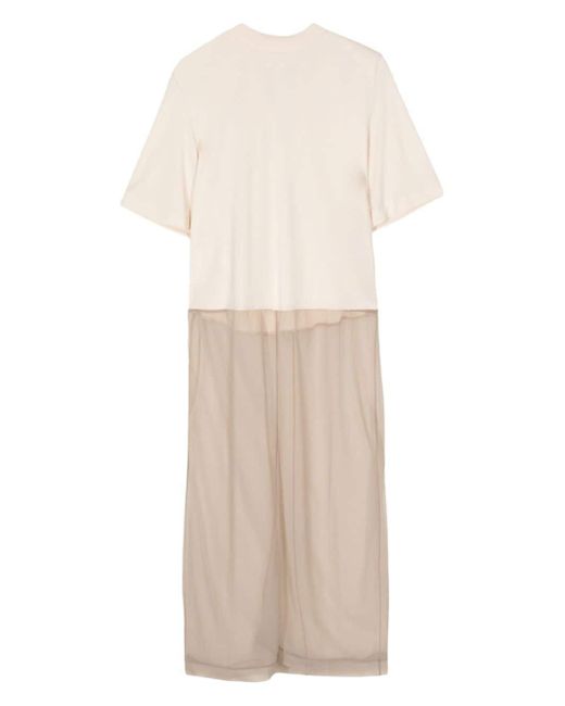 Toga Natural Panelled Short-sleeve Dress