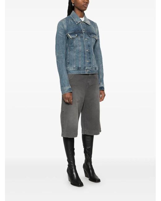 Rick Owens Blue Trucker
