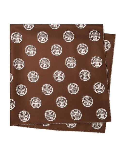 Tory Burch Brown Gemusterter Pareo aus Seide