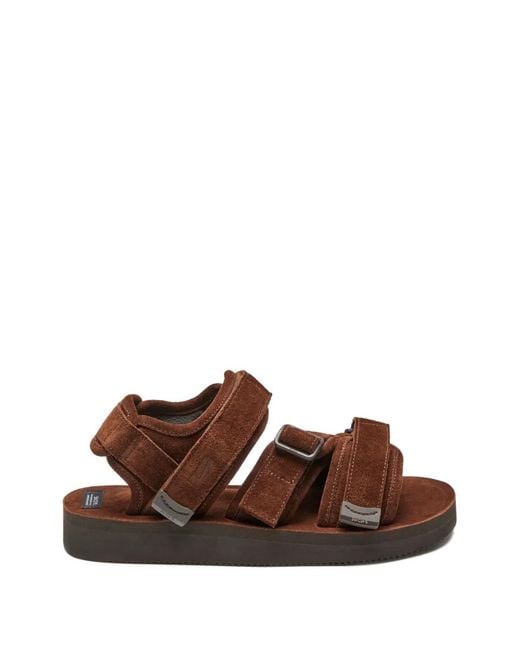 Suicoke Brown Kisee Touch-Strap Sandals