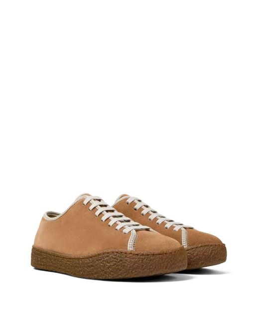 Camper Brown Peu Suede Sneakers for men