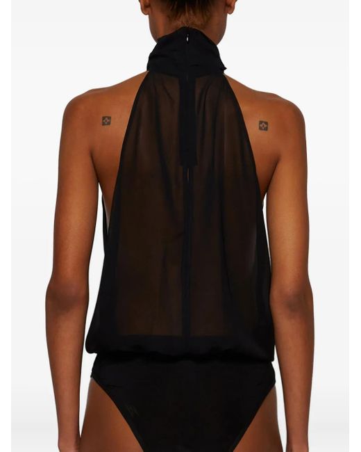 The New Arrivals Ilkyaz Ozel Black Loulou Bodysuit