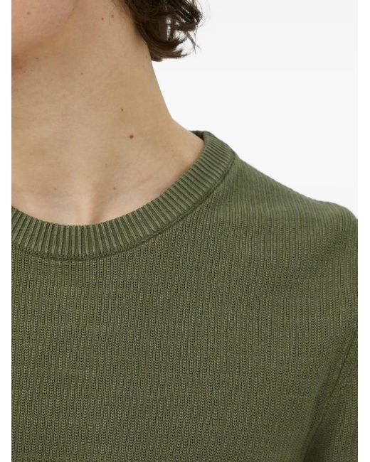 Marc O' Polo Green Round-Neck Long-Sleeves Sweater for men