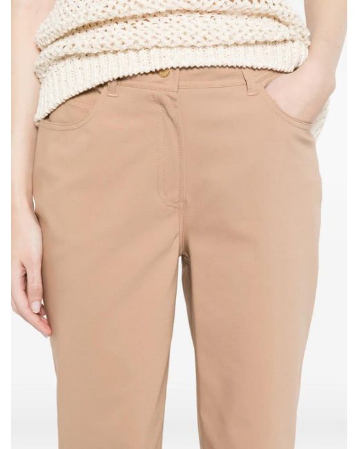 Clips White Front-Pocket Trousers