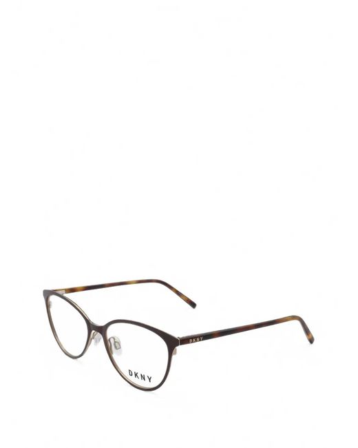 DKNY White Tortoiseshell-Effect Cat-Eye Glasses
