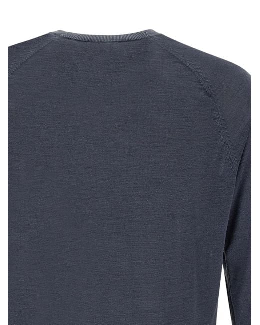 Kangra Blue Crew-Neck Sweater for men