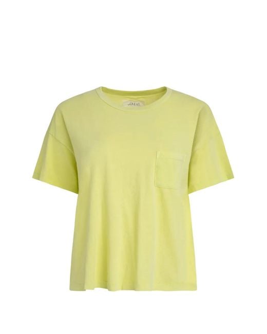 The Great Yellow Chest-Pocket Drop-Shoulder T-Shirt