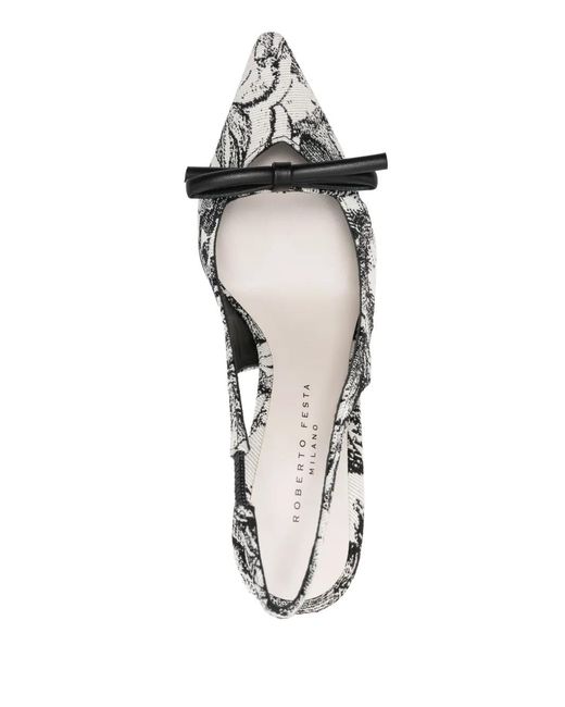Roberto Festa Metallic 80Mm Marigol Pumps