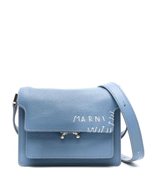 Marni Blue Mini Trunk Crossbody Bag