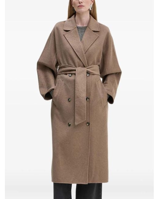 Day Birger et Mikkelsen Brown Belted Double-Breasted Coat