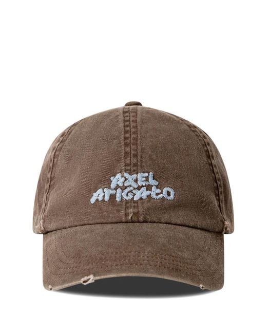 Axel Arigato Brown Washed-Cotton Cap