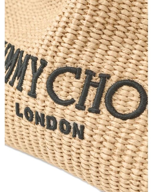 Jimmy Choo Natural Large Drawstring Tote Bag
