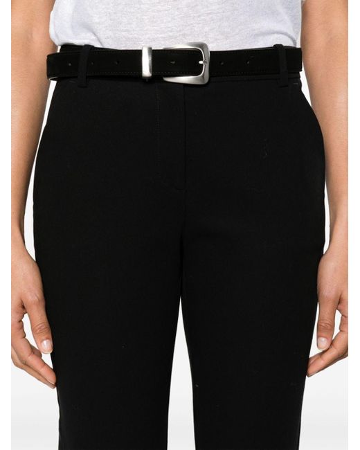 Pinko Black Tapered Cropped Trousers