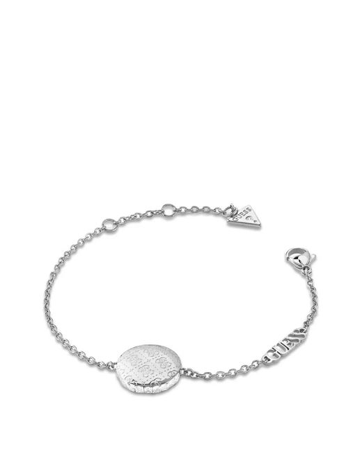 Guess White 4G Coin Bracelet
