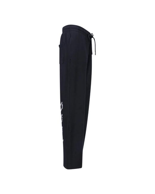 Off-White c/o Virgil Abloh Blue Logo-Print Track Pants for men