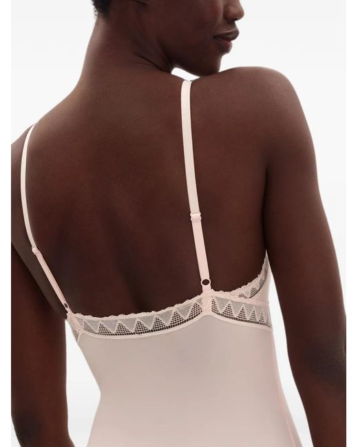 Eres White Sweetness Lace-Trim Bodysuit