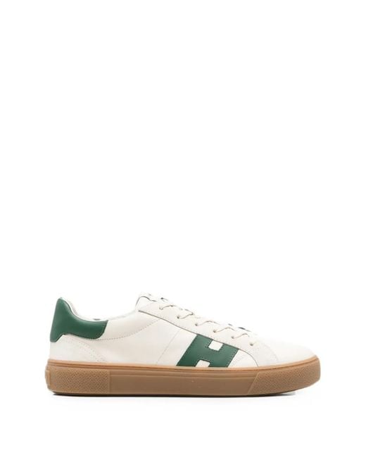 Hogan White Crosswind Panelled Sneakers for men