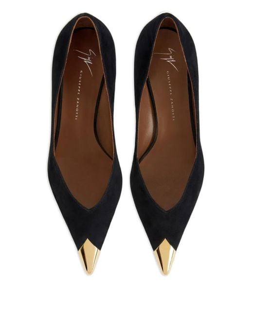 Giuseppe Zanotti Black 50Mm Melaine Pointed Pumps