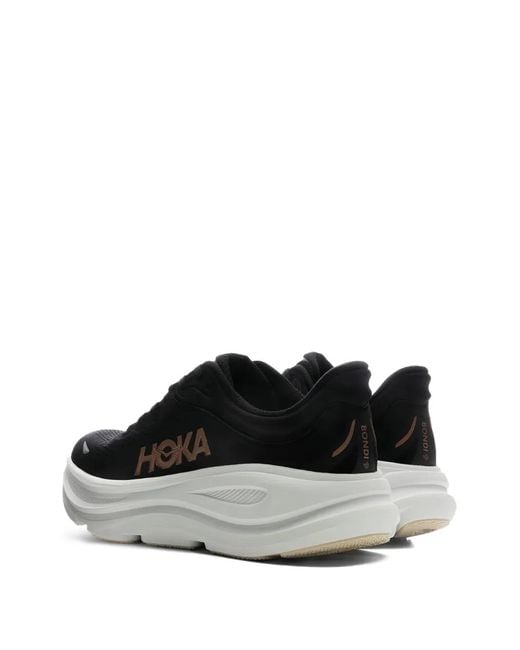 Hoka One One White Bondi 9 Sneakers