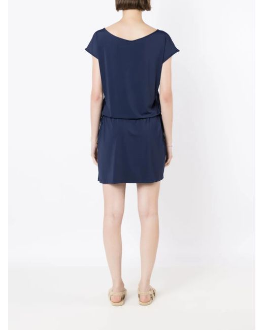 Lygia & Nanny Blue Shiva Tie-Fastening Mini Dress