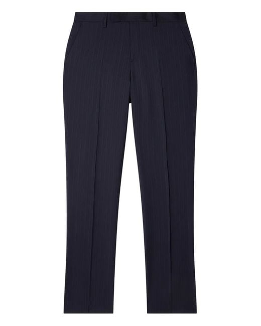 Paul Smith Blue Pinstriped Trousers for men