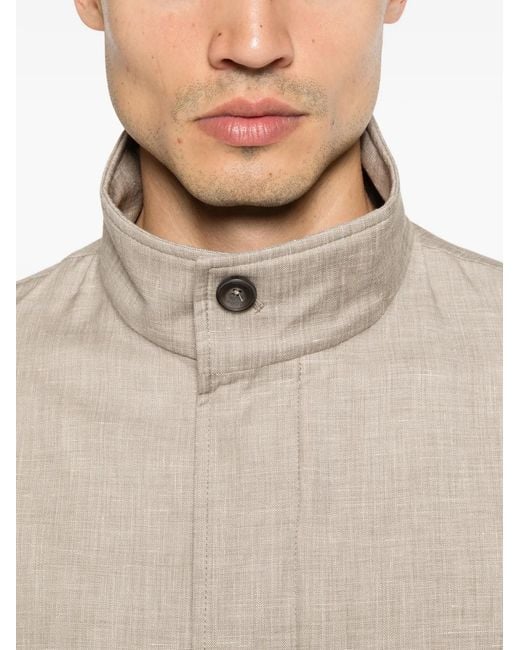 Herno Natural Button Jacket for men