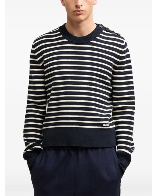 AMI Blue Sweaters for men