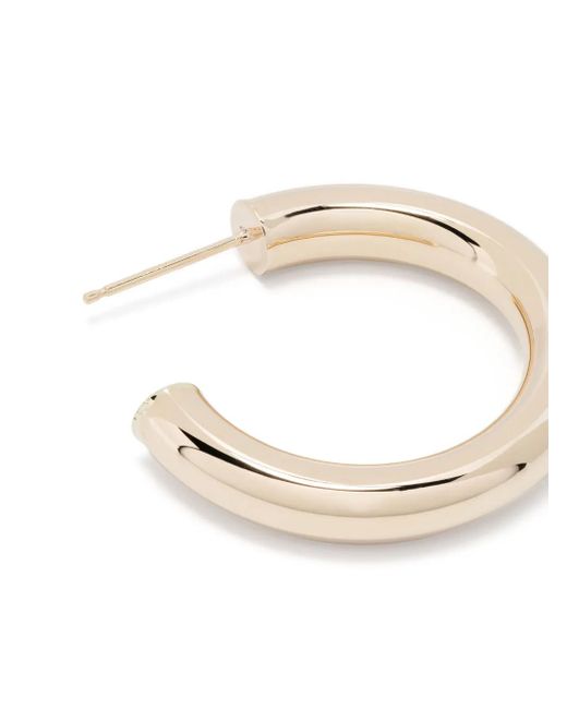 Zoe Chicco Natural 14Kt Medium Hollow Hoop Earrings