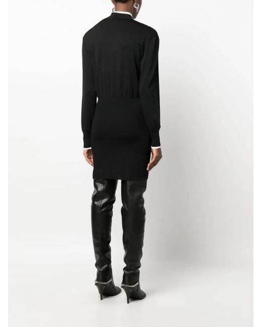 Remain Black Mock-Neck Minidress