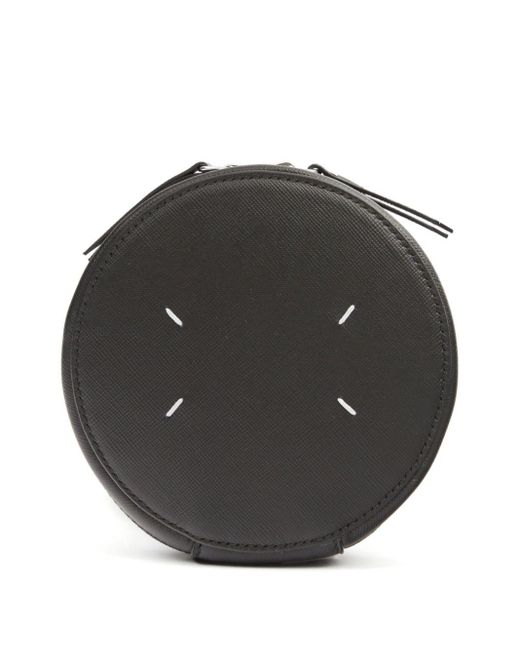 Maison Margiela Gray Micro Circle Leather Shoulder Bag