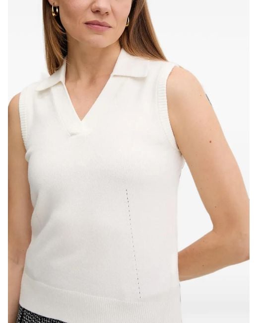Chaleco Con Cuello En V DKNY de color Gray