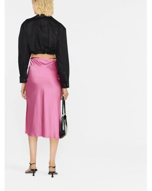 Jacquemus Black 'Le Chemise Machou' Gathered Cropped Shirt