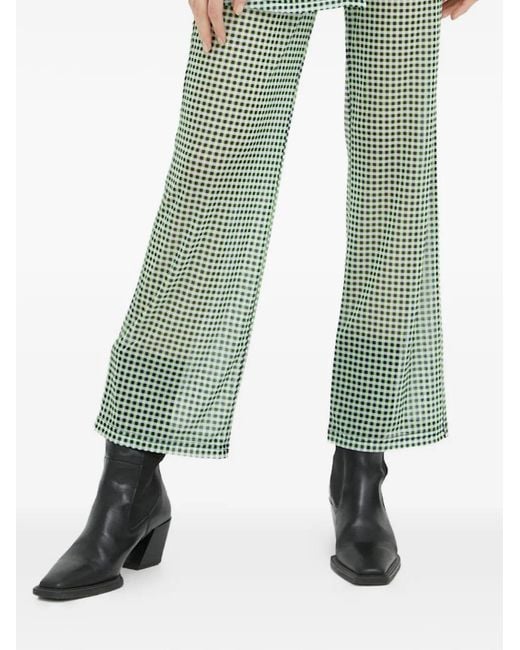 Résumé Green Checked Trousers