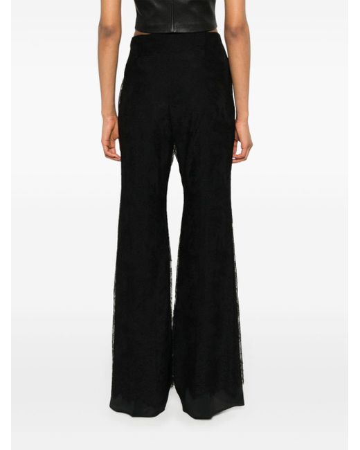 Givenchy Black Flared-leg Trousers