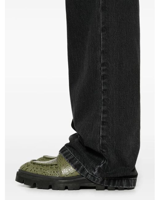 Rier Black Straight-Leg Jeans for men