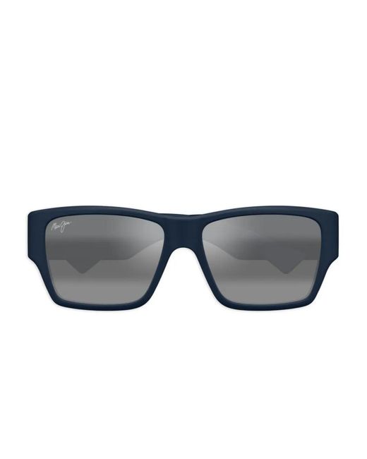 Maui Jim Gray Ka'Olu Rectangle-Frame Sunglasses