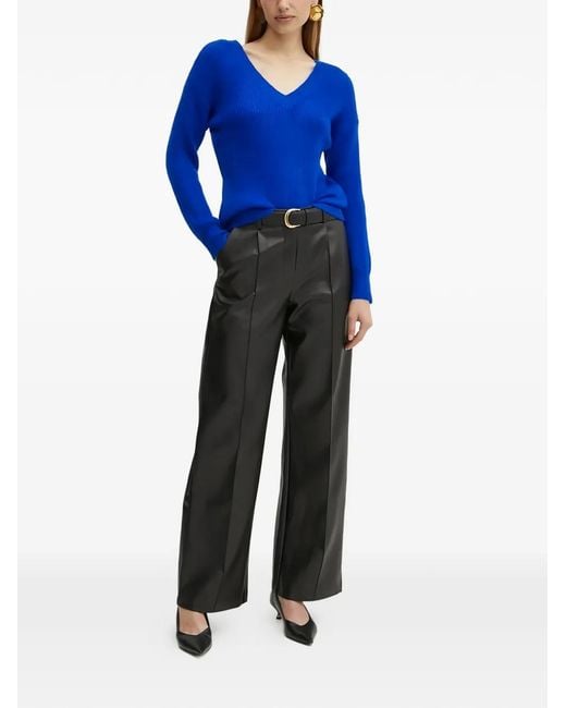 Morgan Blue V-Neck Sweater