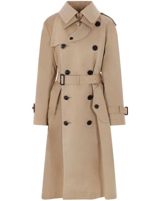 Sacai ダブルブレスト トレンチコート Natural