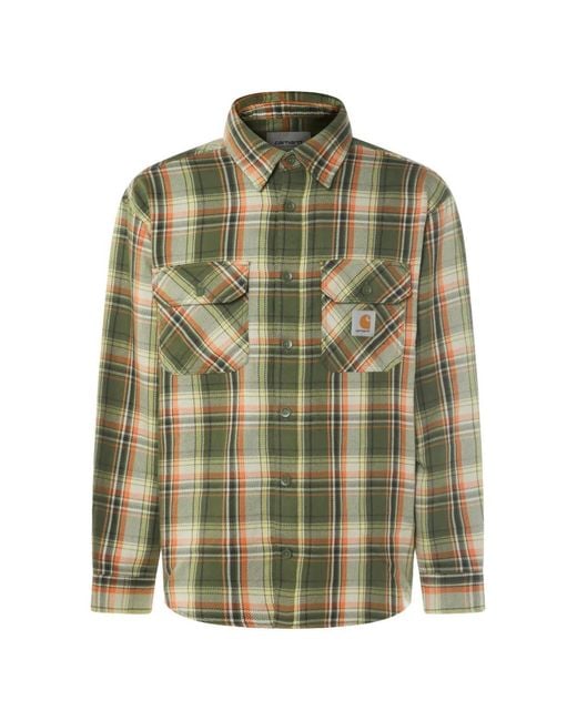 Carhartt Green Pocket Checked Shirt for men