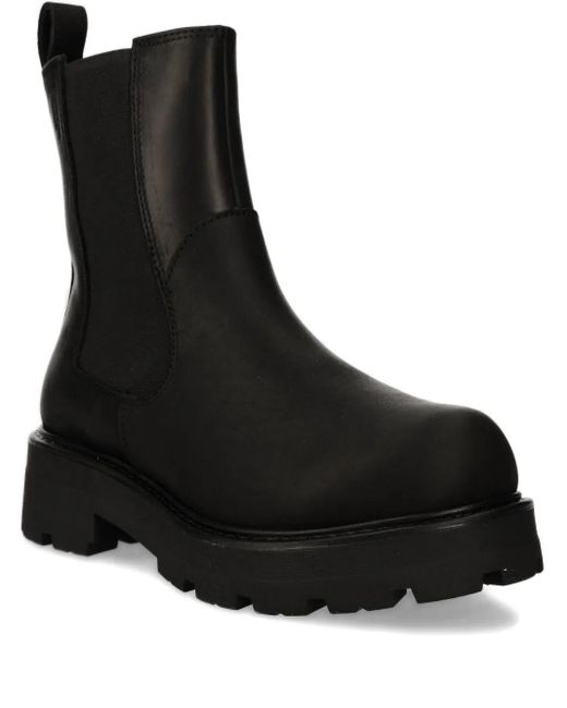 Vagabond Black Cosmo 2.0 Elastic-Panel Platform Boots