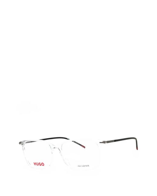 HUGO Natural Rectangle-Frame Glasses for men