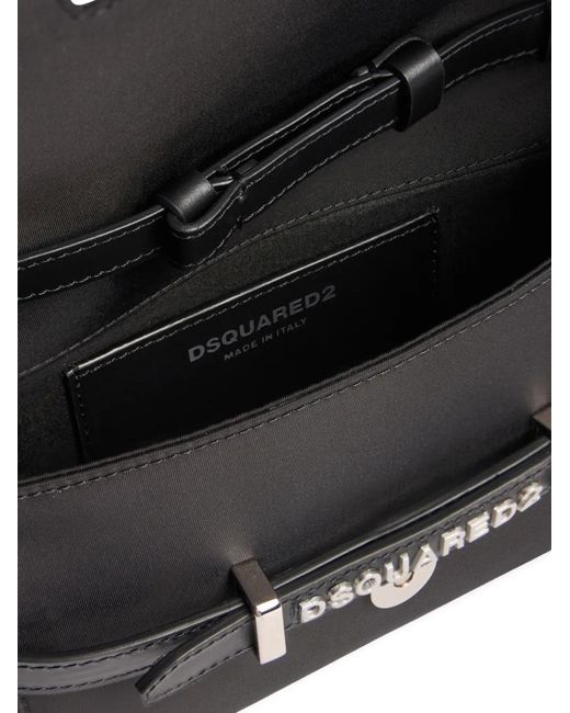 DSquared² Black D2 Jetski Twin Shoulder Bag