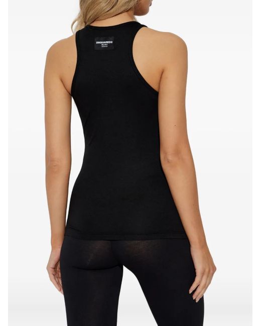 DSquared² Black Racerback Top