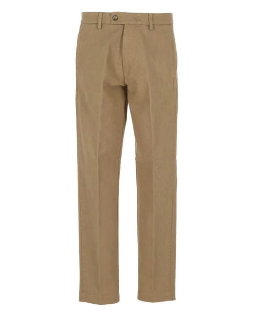 Re-hash Natural Buttoned Straight-Leg Trousers for men