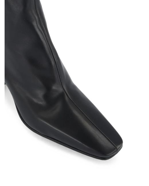 Prada Black Leather Booties