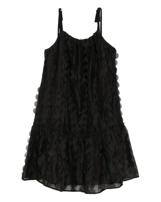 B+ AB Black Textured Cami Dress