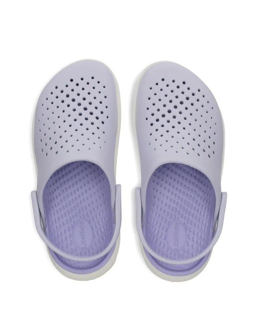 CROCSTM White Perforated Clogs
