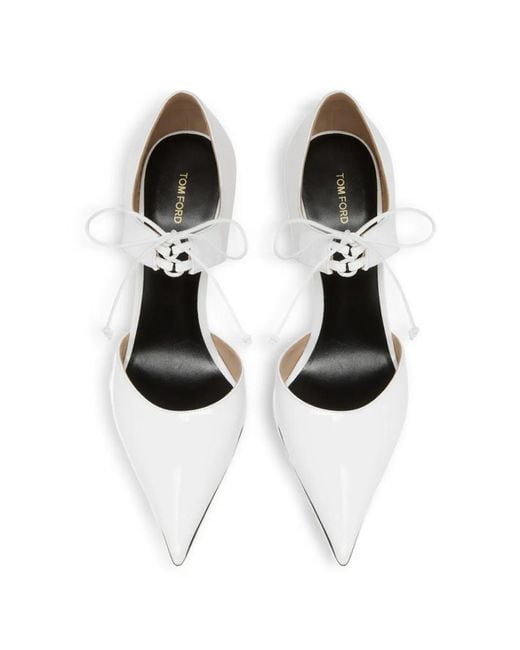 Pumps Con Lacci di Tom Ford in White